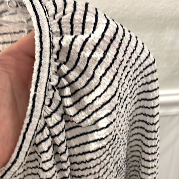 LOFT - striped drape sleeve shirt - size M - Picture 3 of 8